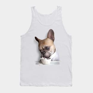 PUG DRINKING MILK Tank Top